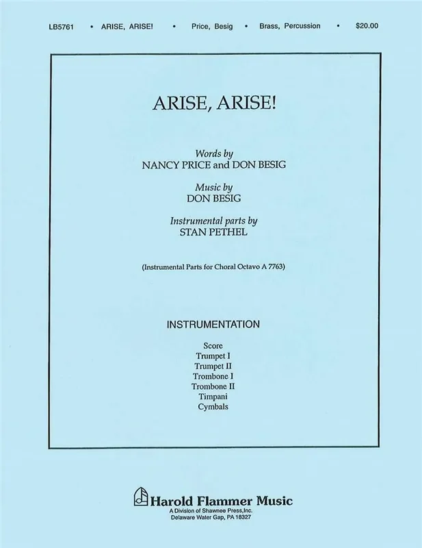 Don Besig Arise! Arise! Gemischter Chor mit Ensemble