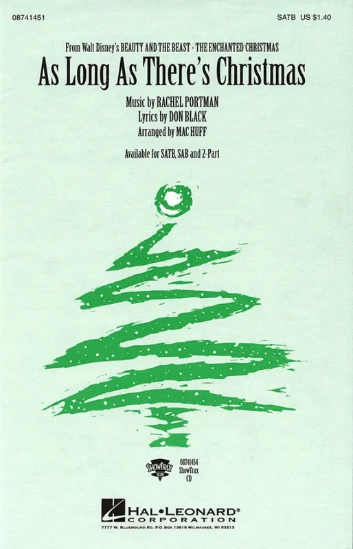 Don Black As Long As There‘s Christmas (Arr. Mac Huff) Gemischter Chor mit Begleitung