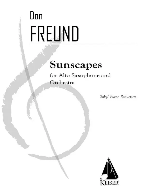 Don Freund Sunscapes (Piano Reduction) Altsaxophon mit Begleitung