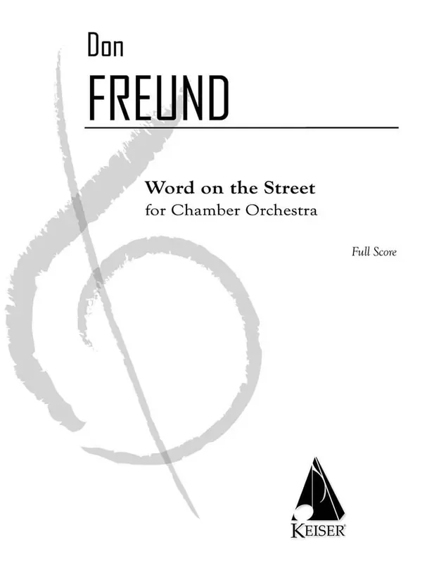 Don Freund Word on the Street Orchester