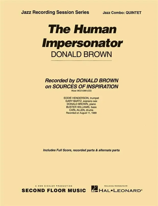 Donald Brown The Human Impersonator Jazz Ensemble