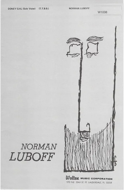 Doney Gal (Arr. Norman Luboff) Männerchor mit Begleitung