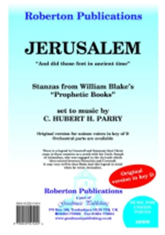 Dorothy Parry Jerusalem Gemischter Chor mit Begleitung