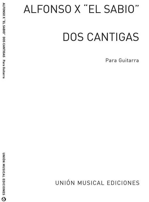 Dos Cantigas Gitarre Solo