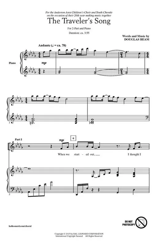 Douglas Beam The Traveler‘s Song Kinderchor