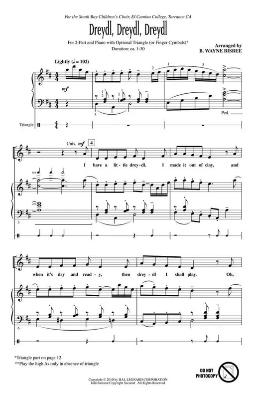 Dreydl, Dreydl, Dreydl (Arr. B. Wayne Bisbee) Frauenchor mit Begleitung