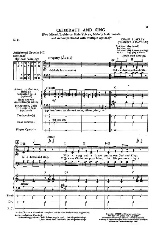 Duane Blakley Celebrate And Sing (Arr. Duane Blakley) Gemischter Chor mit Begleitung