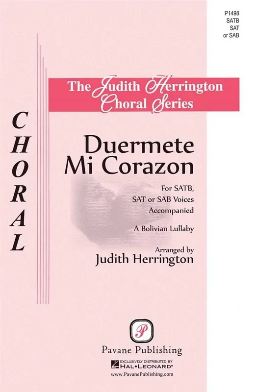 Duérmete Mi Corazon (Arr. Judith Herrington) Gemischter Chor mit Begleitung