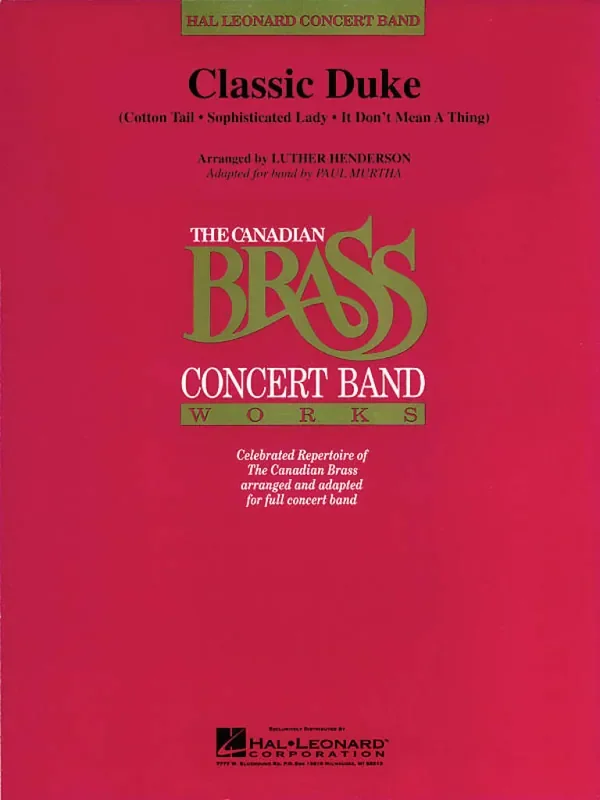 Duke Ellington Classic Duke (Arr. Luther Henderson) Blasorchester