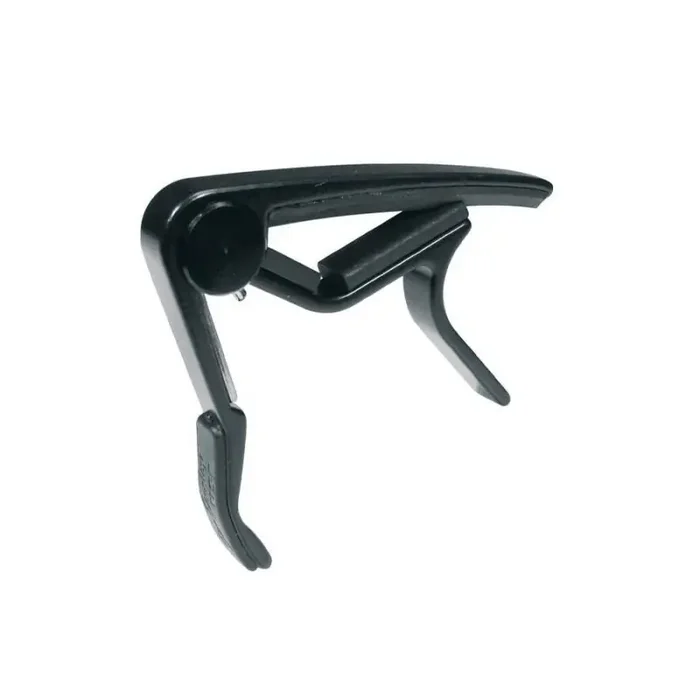 Dunlop capo voor akoestische gitaar, gewelfd, trigger model, zwart