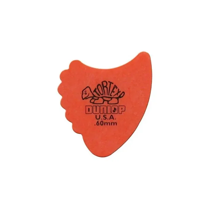 Dunlop Tortex Sharkfin picks, 72-pack, orange, 0.60 mm.