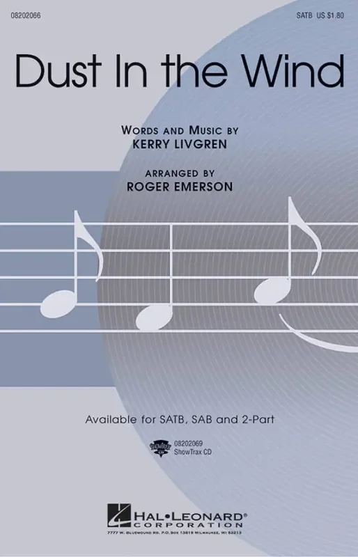 Dust in the Wind (Arr. Roger Emerson) Gemischter Chor mit Begleitung