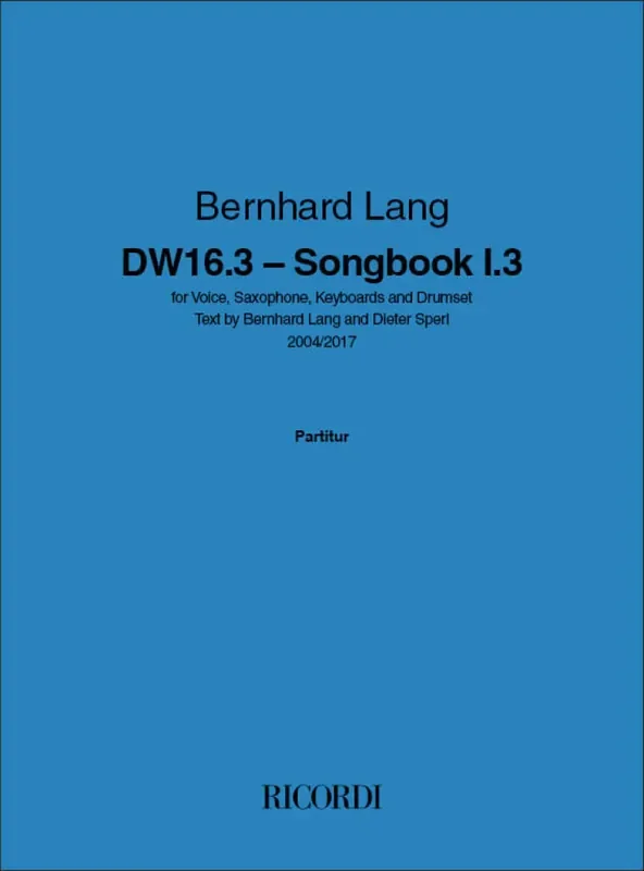 DW 16.3 Songbook I Sonstige Ensembles
