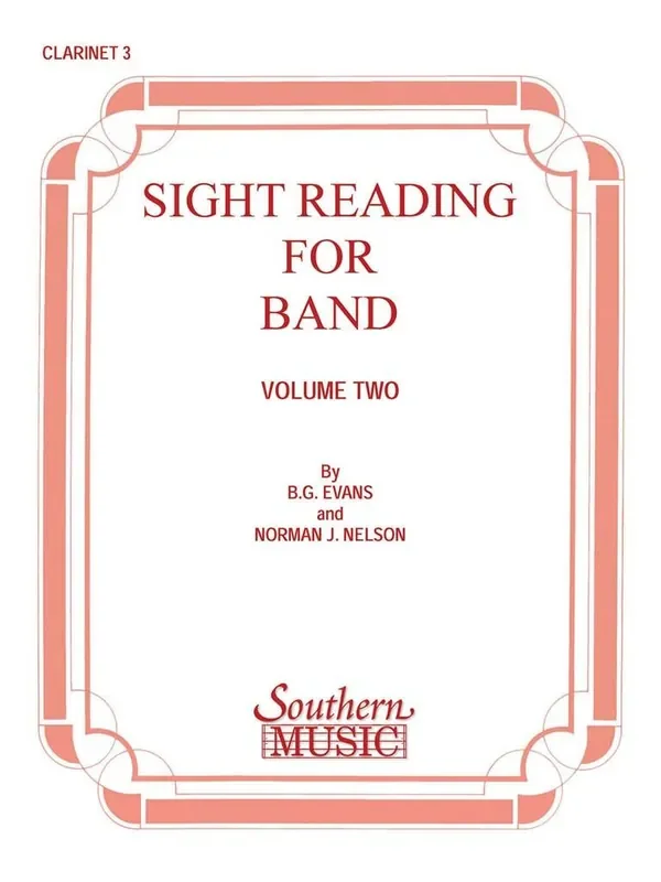 E.G. Evans Sight Reading for Band, Book 2 Blasorchester