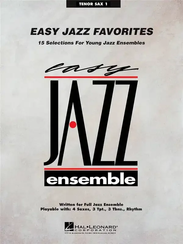 Easy Jazz Favorites – Tenor Sax 1 Jazz Ensemble