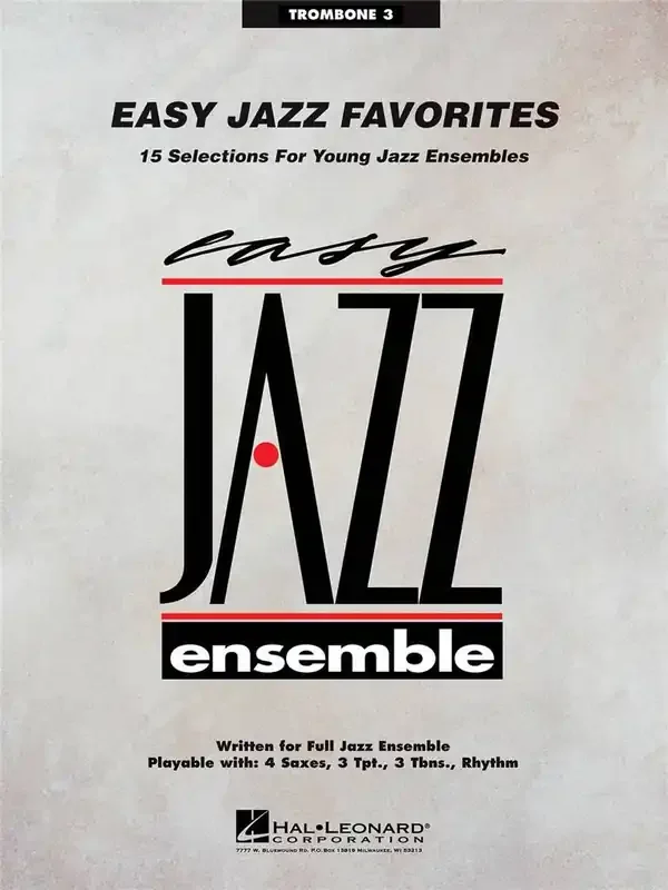 Easy Jazz Favorites – Trombone 3 Jazz Ensemble