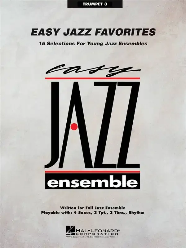 Easy Jazz Favorites – Trumpet 3 Jazz Ensemble