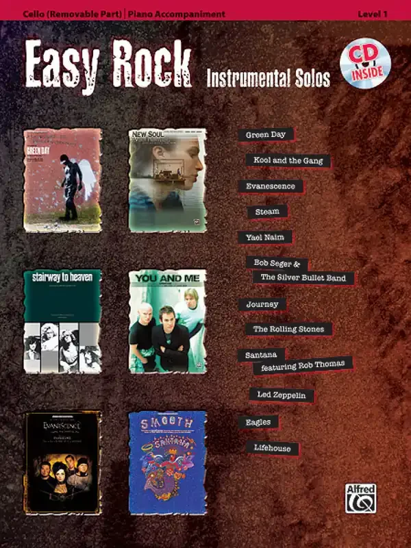 Easy Rock Instrumental Solos Cello Solo