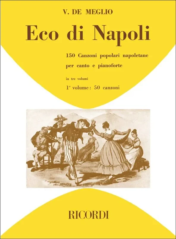 Eco Di Napoli 150 Canzoni Popolari Napoletane V1 Gesang mit Klavier