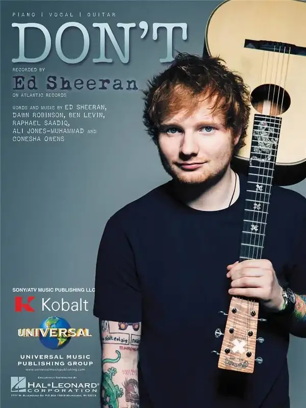 Ed Sheeran Don‘t Klavier, Gesang, Gitarre (Songbooks)