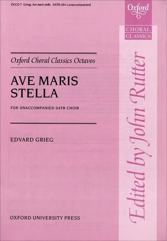 Edvard Grieg Ave Maris Stella Gemischter Chor mit Begleitung