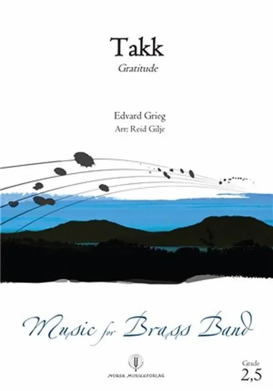 Edvard Grieg Takk (Arr. Reid Glje) Brass Band