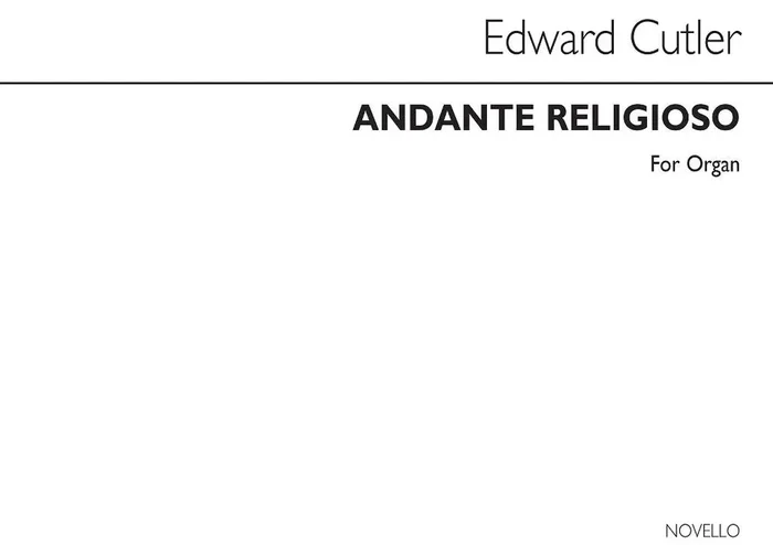 Edward Cutler Andante Religioso Organ Orgel