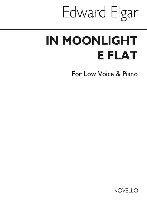 Edward Elgar In Moonlight In Eb Gesang mit Klavier