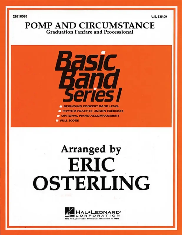 Edward Elgar Pomp and Circumstance (Arr. Eric Osterling) Blasorchester