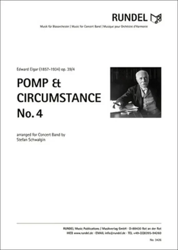 Edward Elgar Pomp and Circumstance No. 4 (Arr. Stefan Schwalgin) Blasorchester