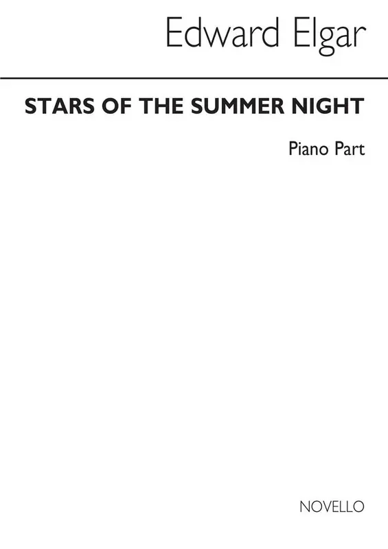 Edward Elgar Stars Of The Summer Nights – Pno Frauenchor mit Begleitung