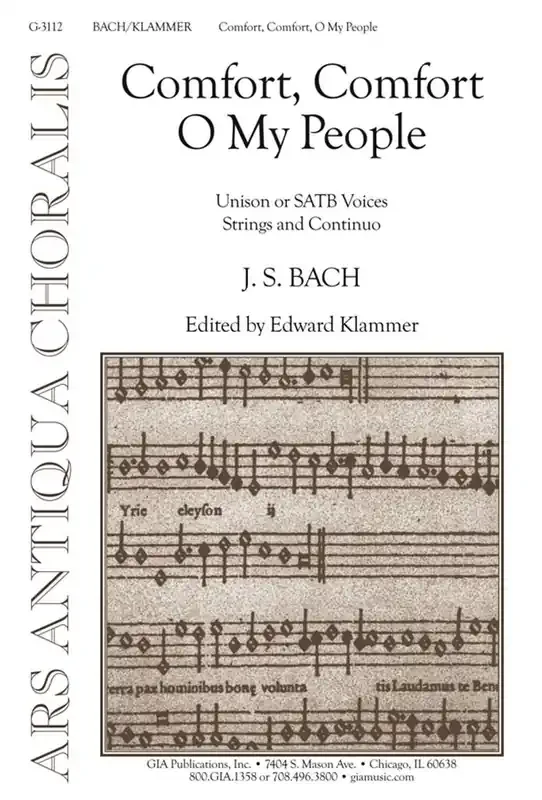 Edward W. Klammer Comfort, Comfort, O My People Gemischter Chor mit Begleitung