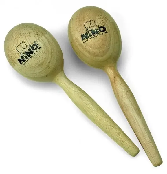 Egg-Maracas Holz Mittel NINO566
