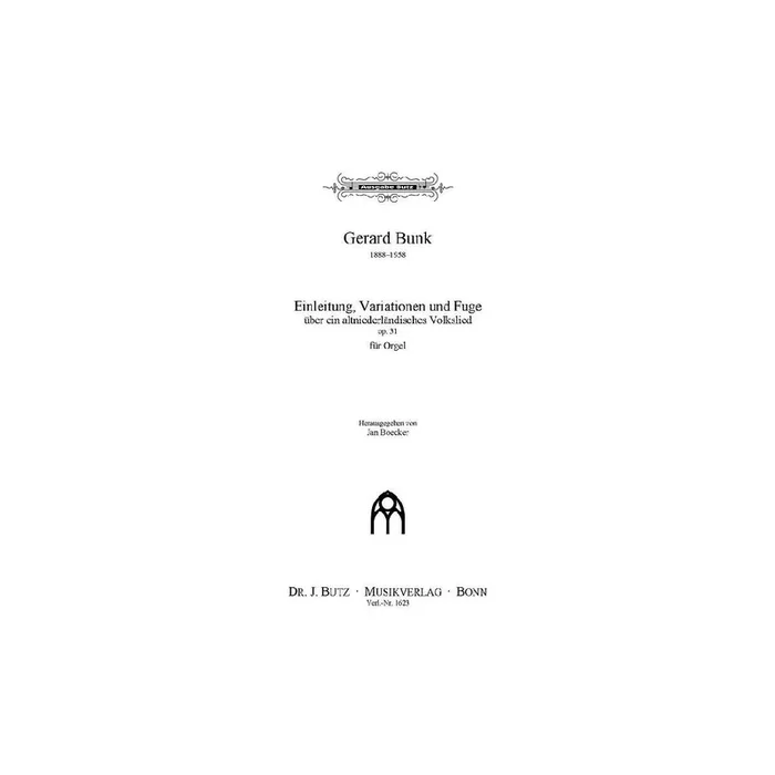 Einleitung, Variationen und Fuge über ein altniederländisches Volkslied