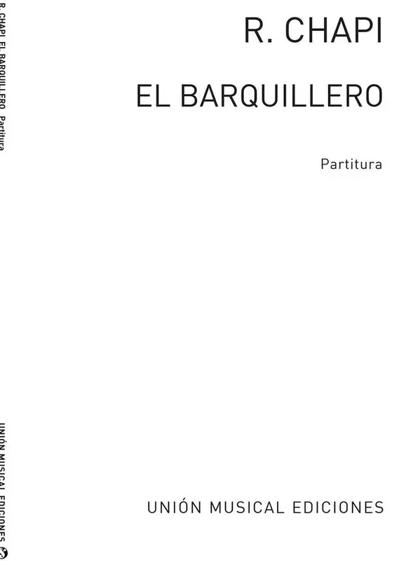 El Barqillero Partitura Gemischter Chor mit Ensemble