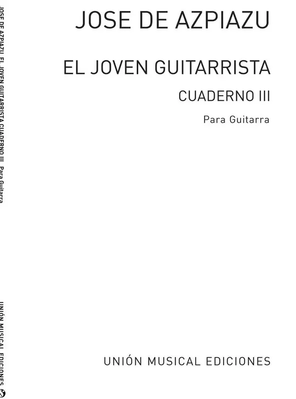 El Joven Guitarrista Volume 3 Gitarre Solo