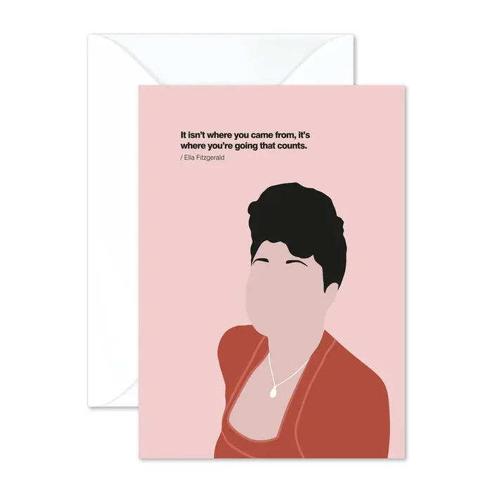 Ella Fitzgerald Greetings Card