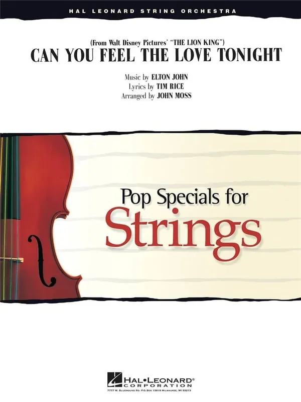 Elton John Can You Feel the Love Tonight (Arr. John Moss) Streichensemble