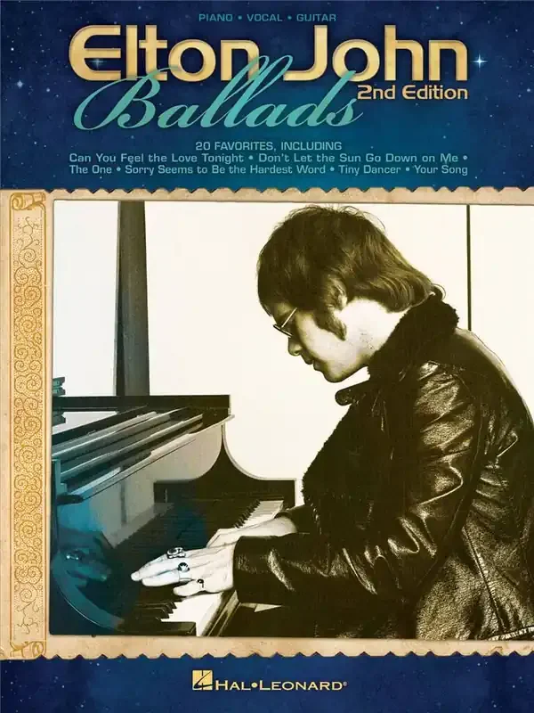 Elton John Elton John Ballads – 2nd Edition Klavier, Gesang, Gitarre (Songbooks)