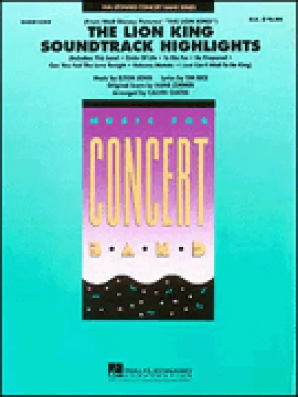Elton John The Lion King (Arr. Calvin Custer) Blasorchester