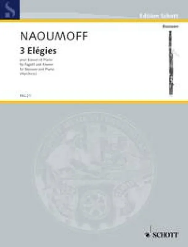 Emile Naoumoff Three Elegies (Arr. Catherine Marchese) Fagott mit Begleitung