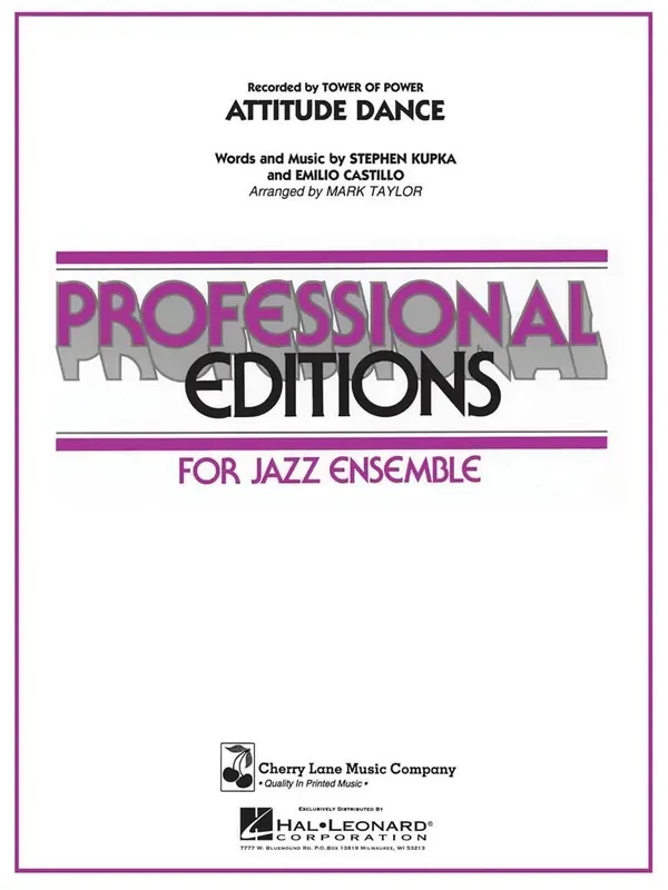 Emilio Castillo Attitude Dance (Arr. Mark Taylor) Jazz Ensemble