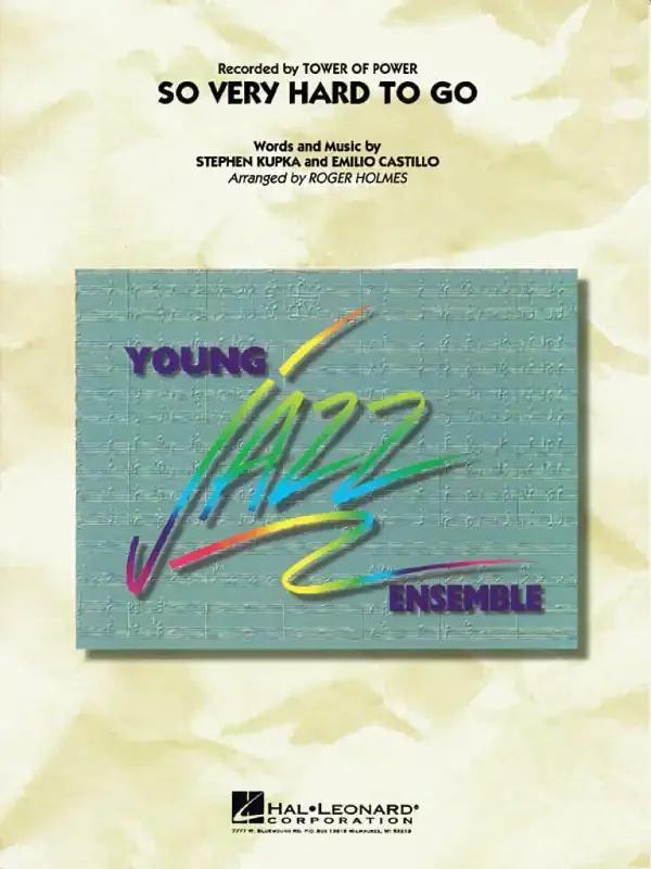 Emilio Castillo So Very Hard To Go (Arr. Roger Holmes) Jazz Ensemble