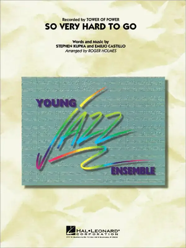 Emilio Castillo So Very Hard To Go Full Score (Arr. Roger Holmes) Jazz Ensemble