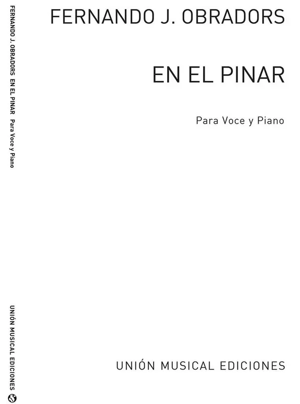 En El Pinar Gesang mit Klavier