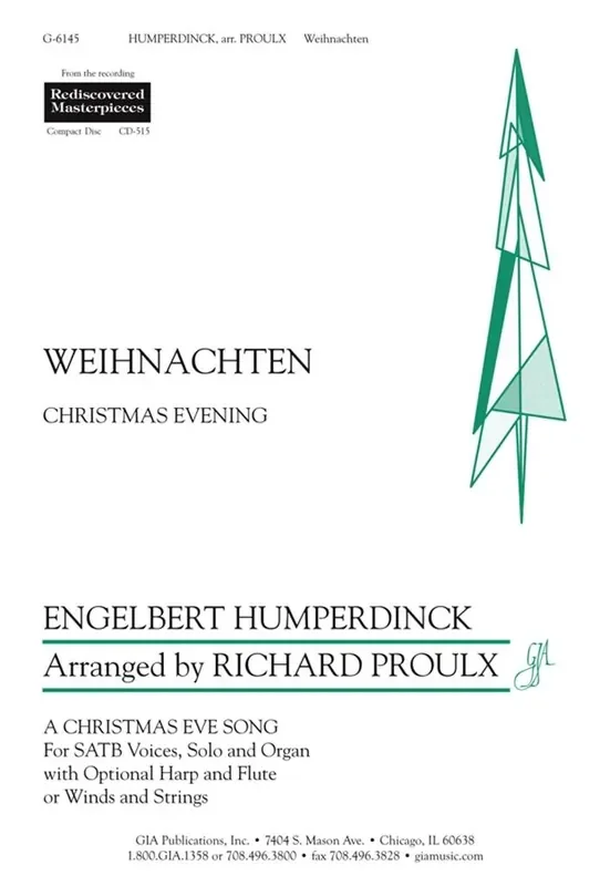 Engelbert Humperdinck Weihnachten- (Arr. Richard Proulx) Gemischter Chor mit Ensemble