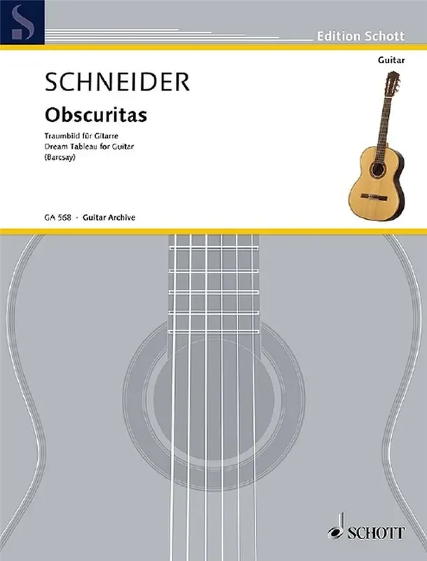 Enjott Schneider Obscuritas (Arr. Stefan Barcsay) Gitarre Solo