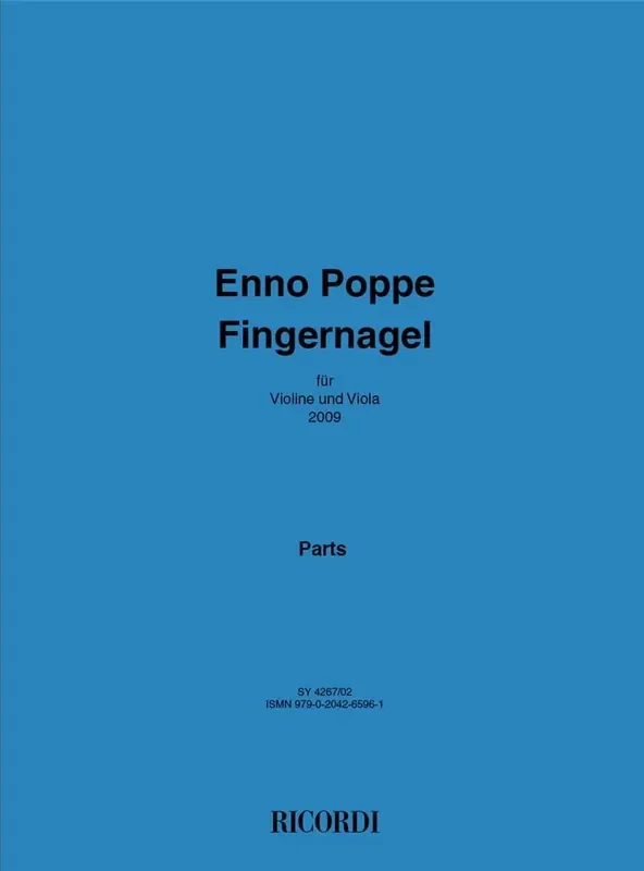 Enno Poppe Fingernagel Streicher Duett