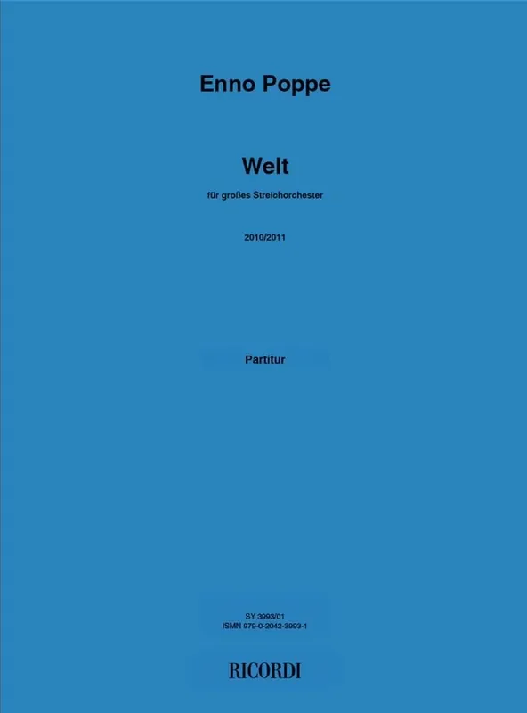 Enno Poppe Welt Streichorchester