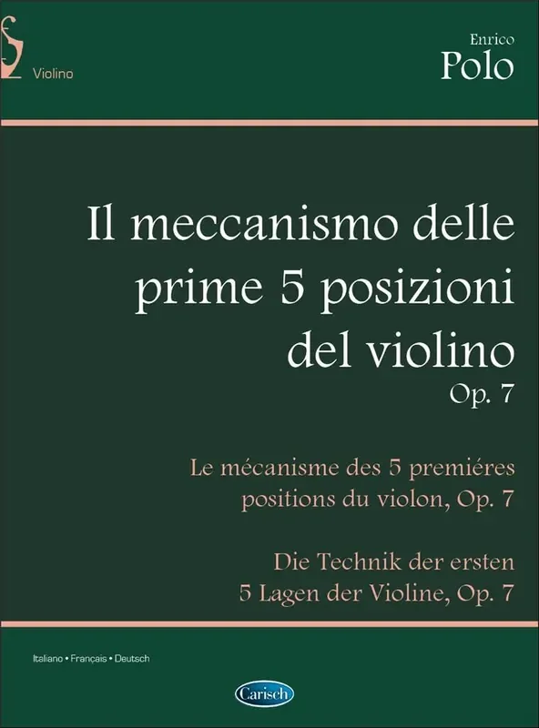 Enrico Polo Meccanismo Delle 5 Prime Posizioni Op. 7 Violine Solo